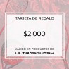CERTIFICADO DE REGALO $2000