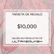 CERTIFICADO DE REGALO $10000