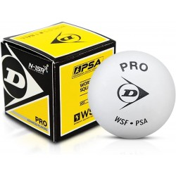 Pelota Dunlop Blanca un Punto Amarillo