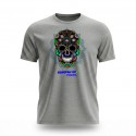 Playera Bravo! Jaspeada Gris Claro